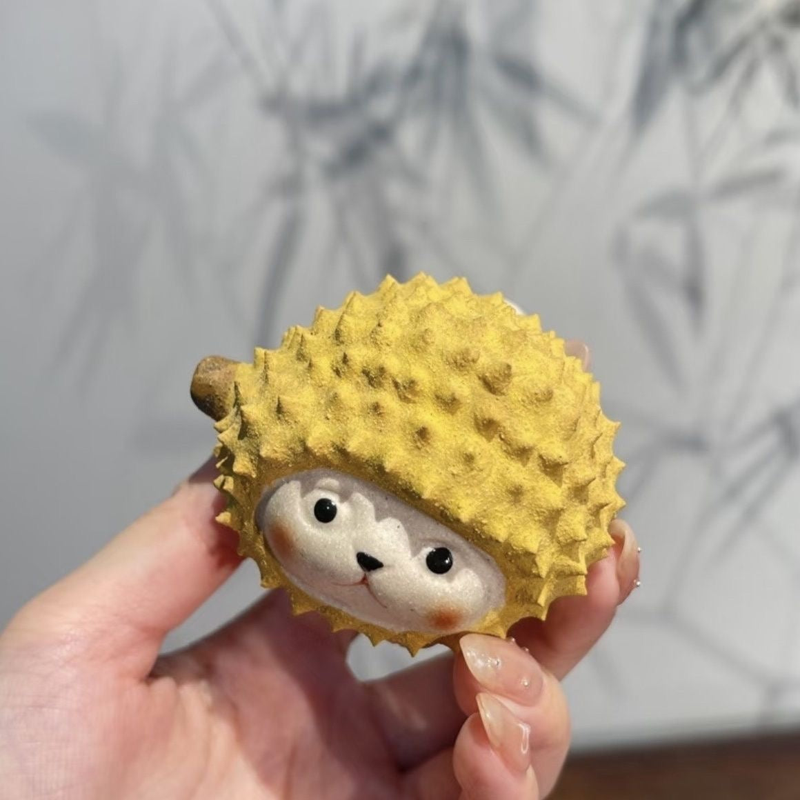 Tea Pets | Durian Cat & Hedgehog Pair