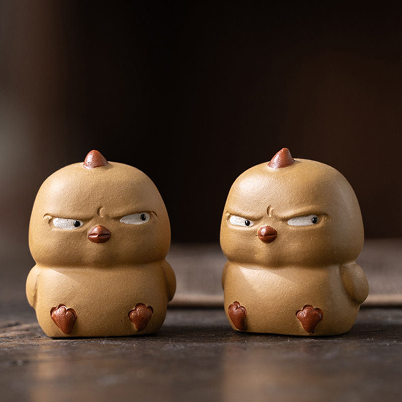 Tea Pets | Grumpy Chick Pair