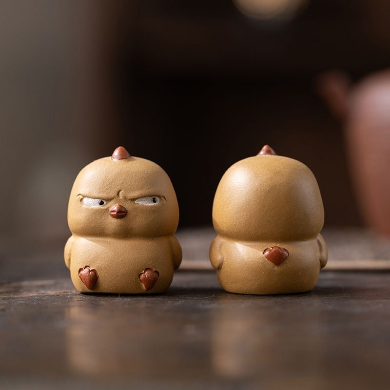 Tea Pets | Grumpy Chick Pair