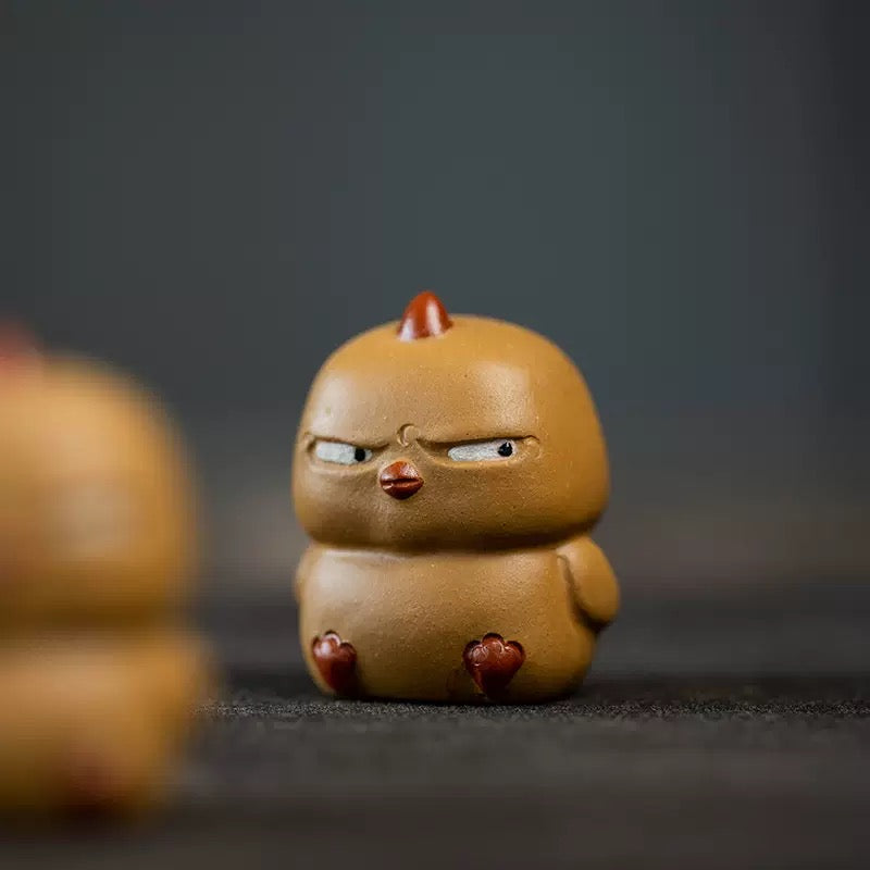 Tea Pets | Grumpy Chick Pair